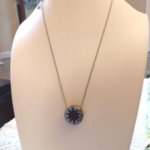 House of Harlow Necklace‎ Iconic Design Tagged Silvertone